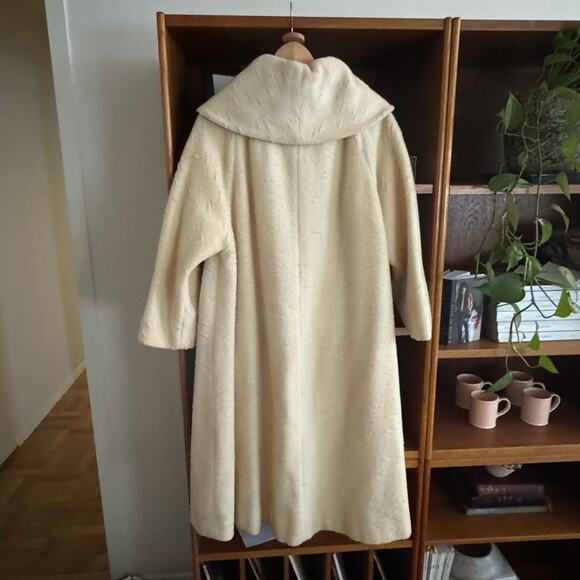 Lilli Ann Cream Wool Coat - Picture 5 of 8